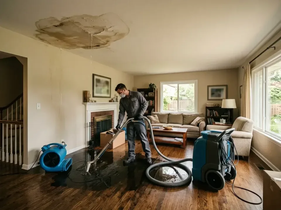 attic-pipe-burst-ceiling-drip-008 — frequently asked questions, Water Damage Restoration & Carpet Care in Harvard, IL